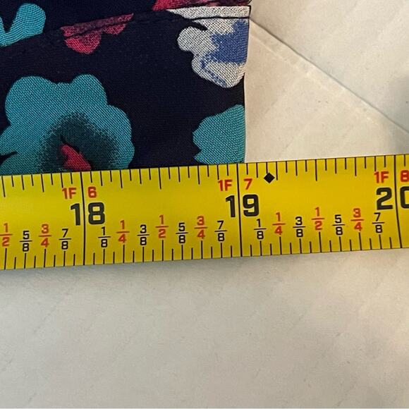 Betsey Johnson Navy Floral Dress Size 10 - Picture 11 of 12